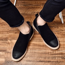 R&B时尚英伦切尔西靴中帮柔软舒适反绒休闲皮鞋