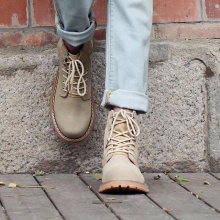 R&B时尚真皮磨砂沙漠靴系带防滑柔软细腻反绒皮鞋