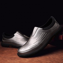R&B欧美时尚都市休闲男鞋低帮防滑透气手工缝制休闲皮鞋