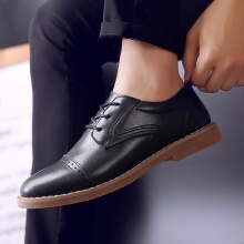 ROCKRIVER新品系带低帮青年复古手工真皮男鞋L765