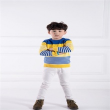 R&B男童圆领套头纯棉针织毛衫R201410