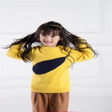 R&B女童针织毛衣纯棉圆领中长毛衫R201704